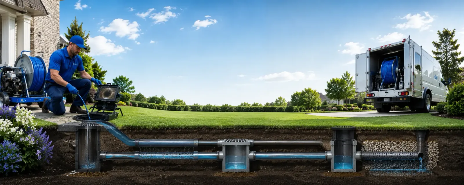 Outdoor drain cleaning information for Bridgeport, CA